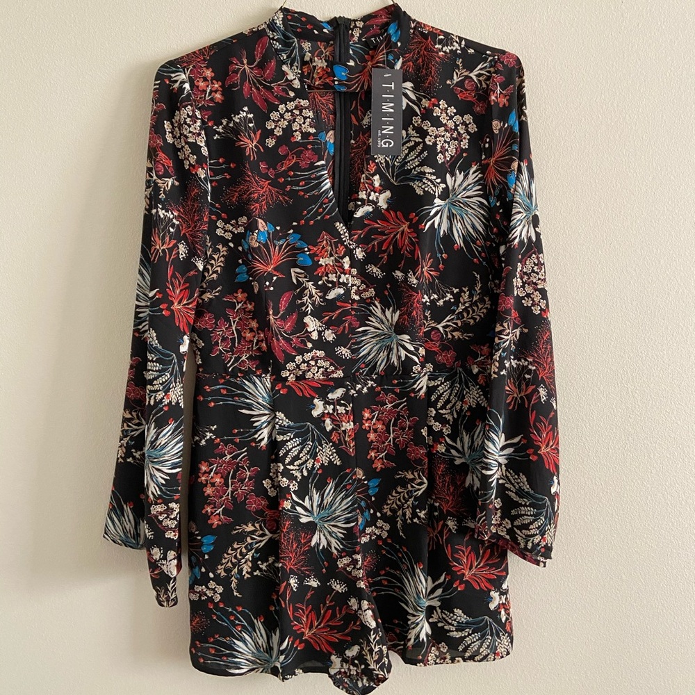 Multicolored Short Romper